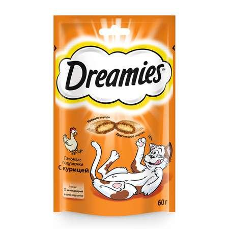 Dreamies | Лакомство для кошек Dreamies подушечки c курицей 60г