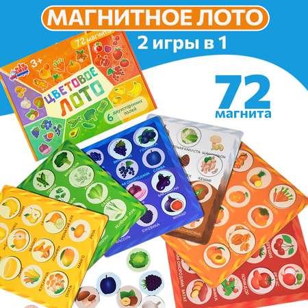 Развивающая магнитная игра Бигр Цветовое лото УД85