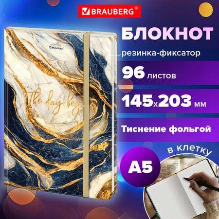 Блокнот Brauberg для записей А5 тетрадь в клетку 96л