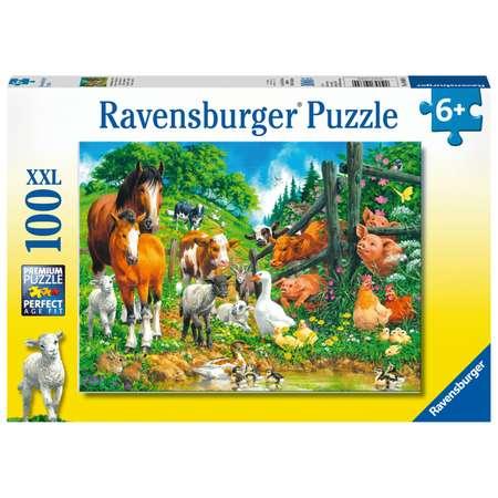 Пазл Ravensburger Встреча животных 100элементов 10689