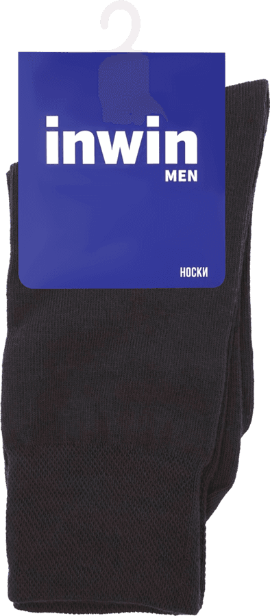 Носки мужские INWIN р. 27 (41–43) черные, Арт. BMS04-01
