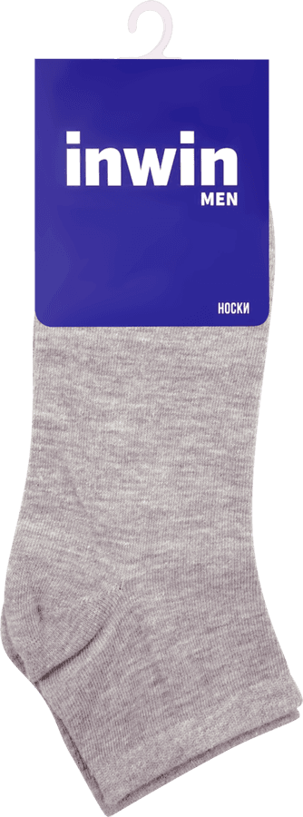 Носки мужские INWIN р.27, цвет серый меланж, Арт. BMS12-2