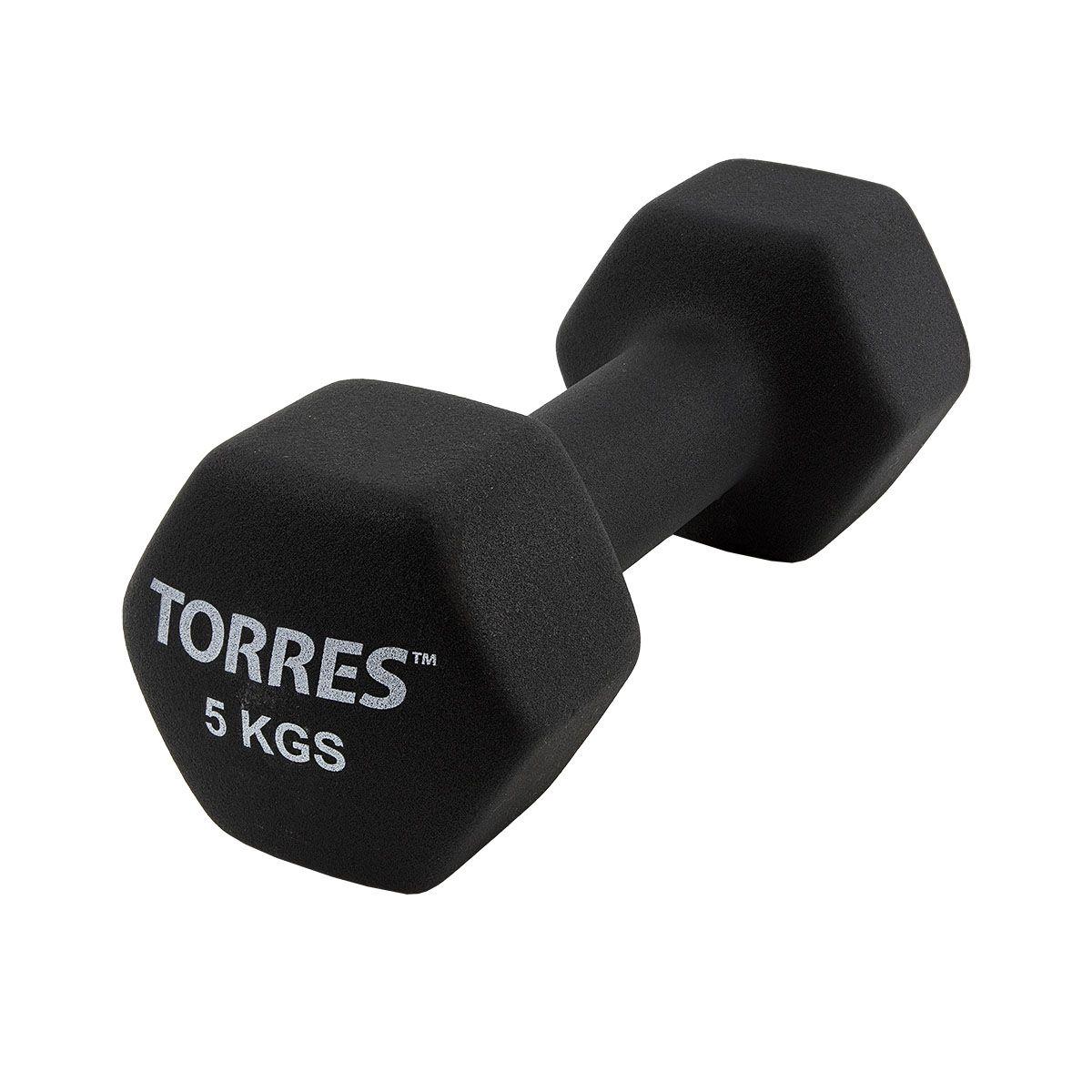 Гантель TORRES PL55015 5кг, черная