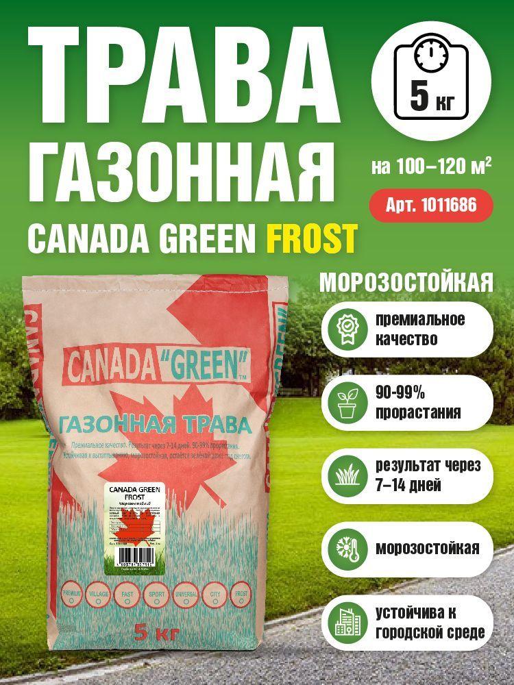 Газонная трава семена Канада Грин Морозостойкая 5 кг / Canada Green Frost 5 кг/ райграс, кострец, овсяница