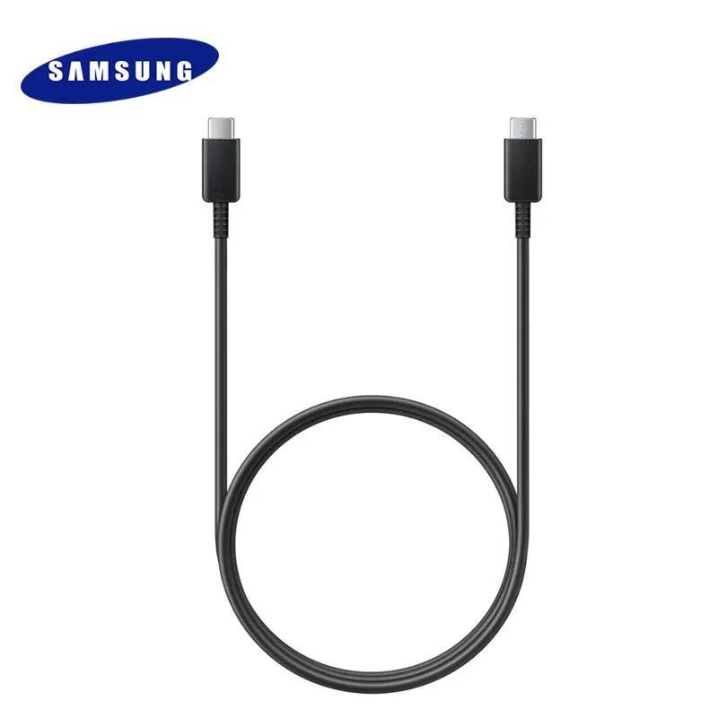 Кабель для быстрой зарядки телефона Samsung USB Type-C to USB Type-C, 6.5A, 1.2 м, черный