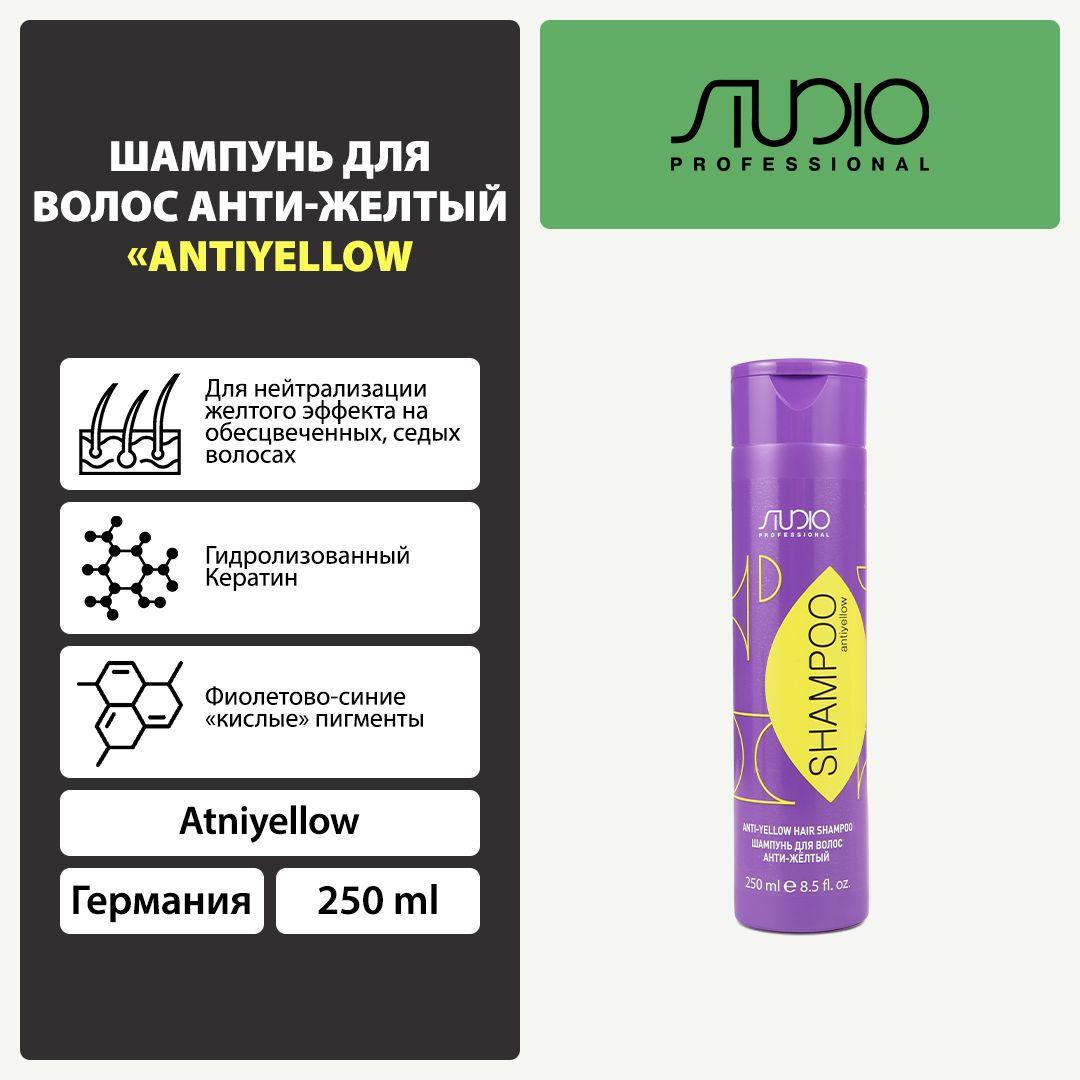 Шампунь для волос Анти-желтый Antiyellow, 250 мл