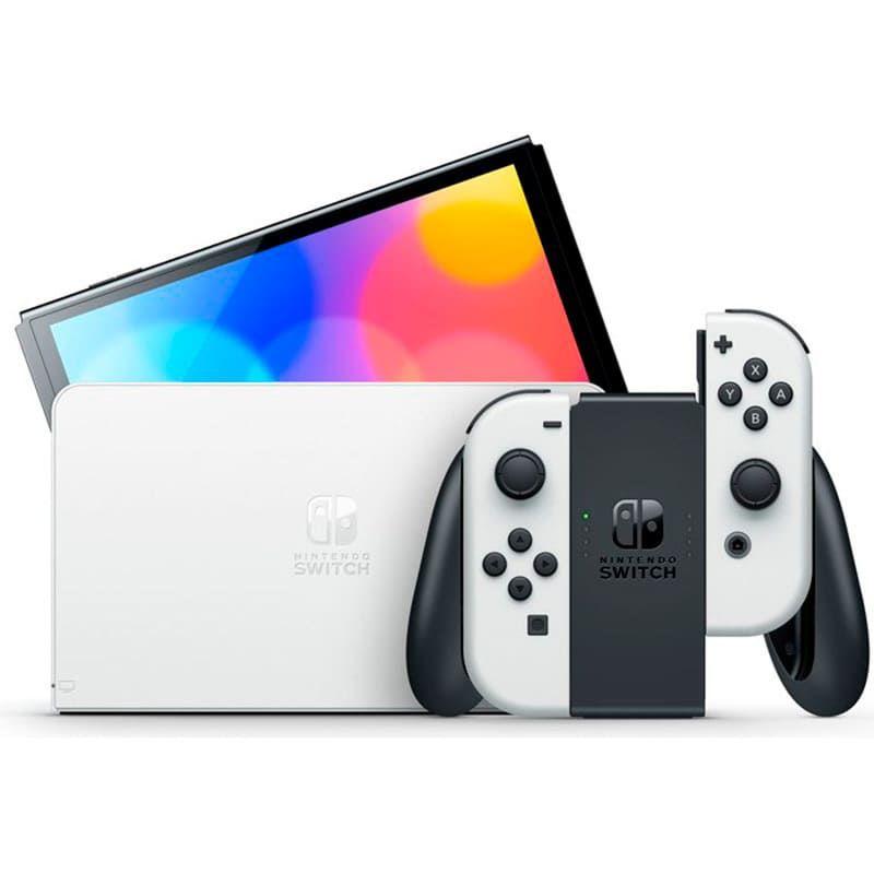 Игровая приставка Nintendo Switch OLED, 64 ГБ, белый