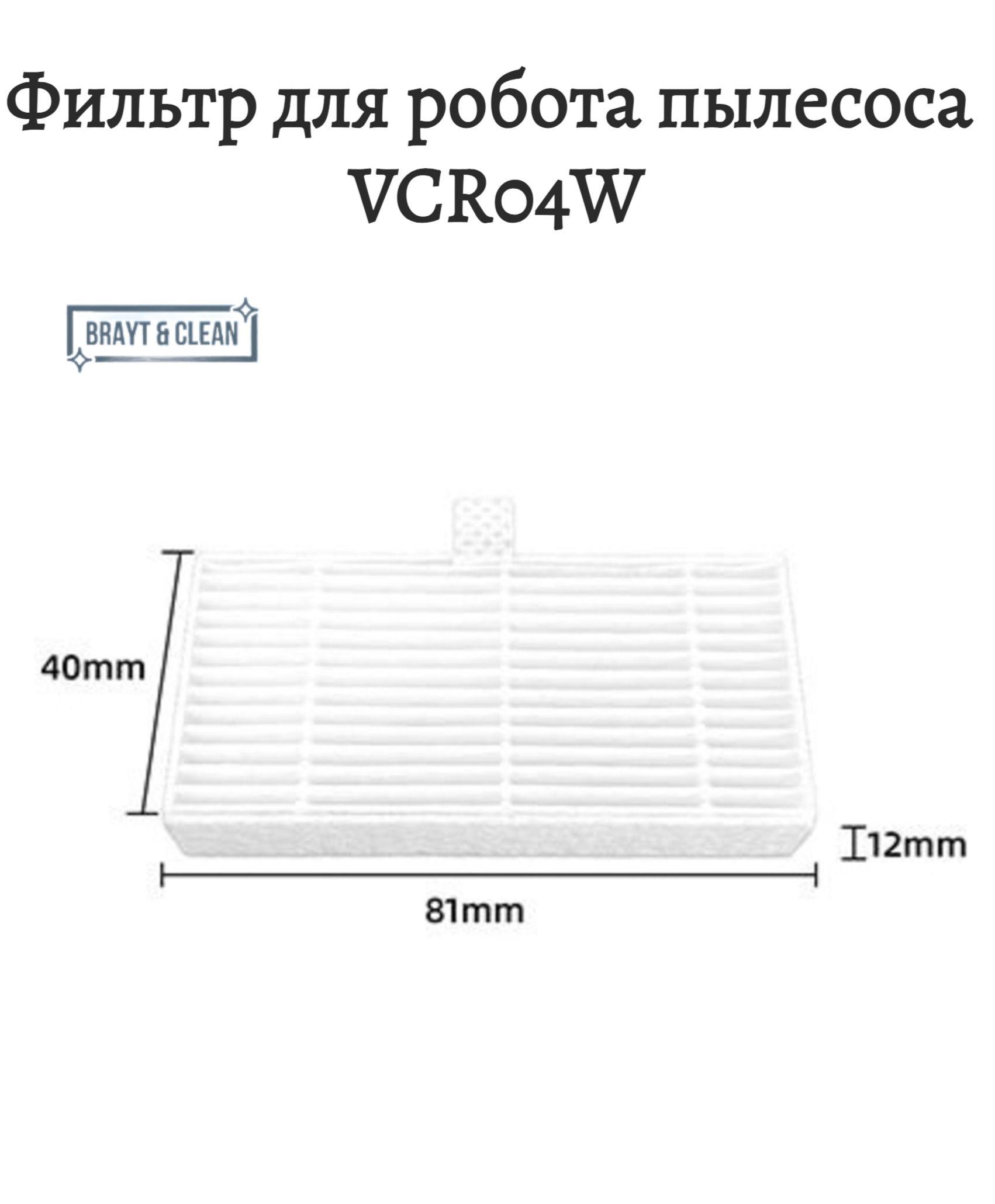 Фильтр для пылесоса VCR04w, 2 шт