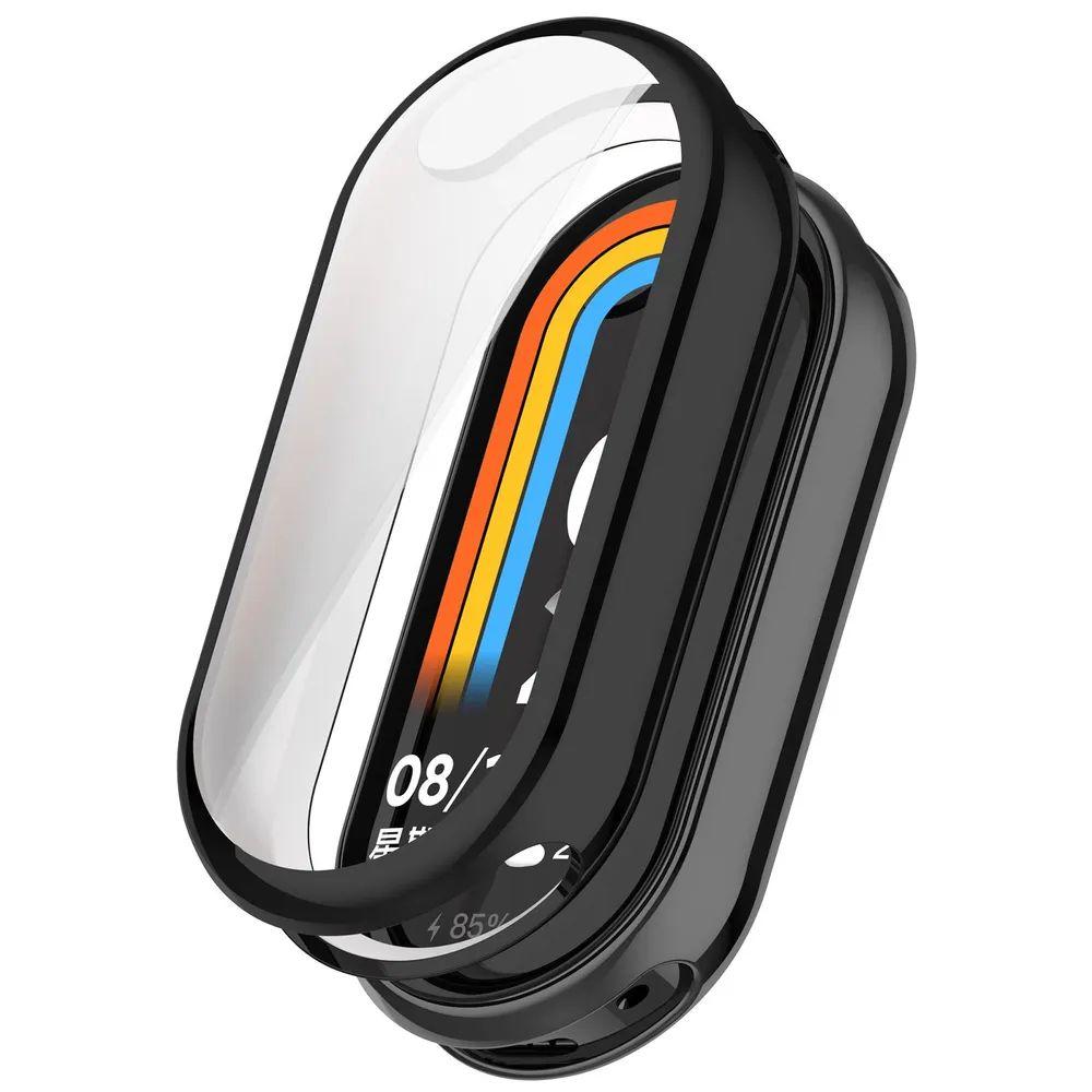 Силиконовый чехол для Xiaomi Mi Band 8 / Защитный бампер противоударный для фитнес-браслета Ксиоми Ми Бенд 8