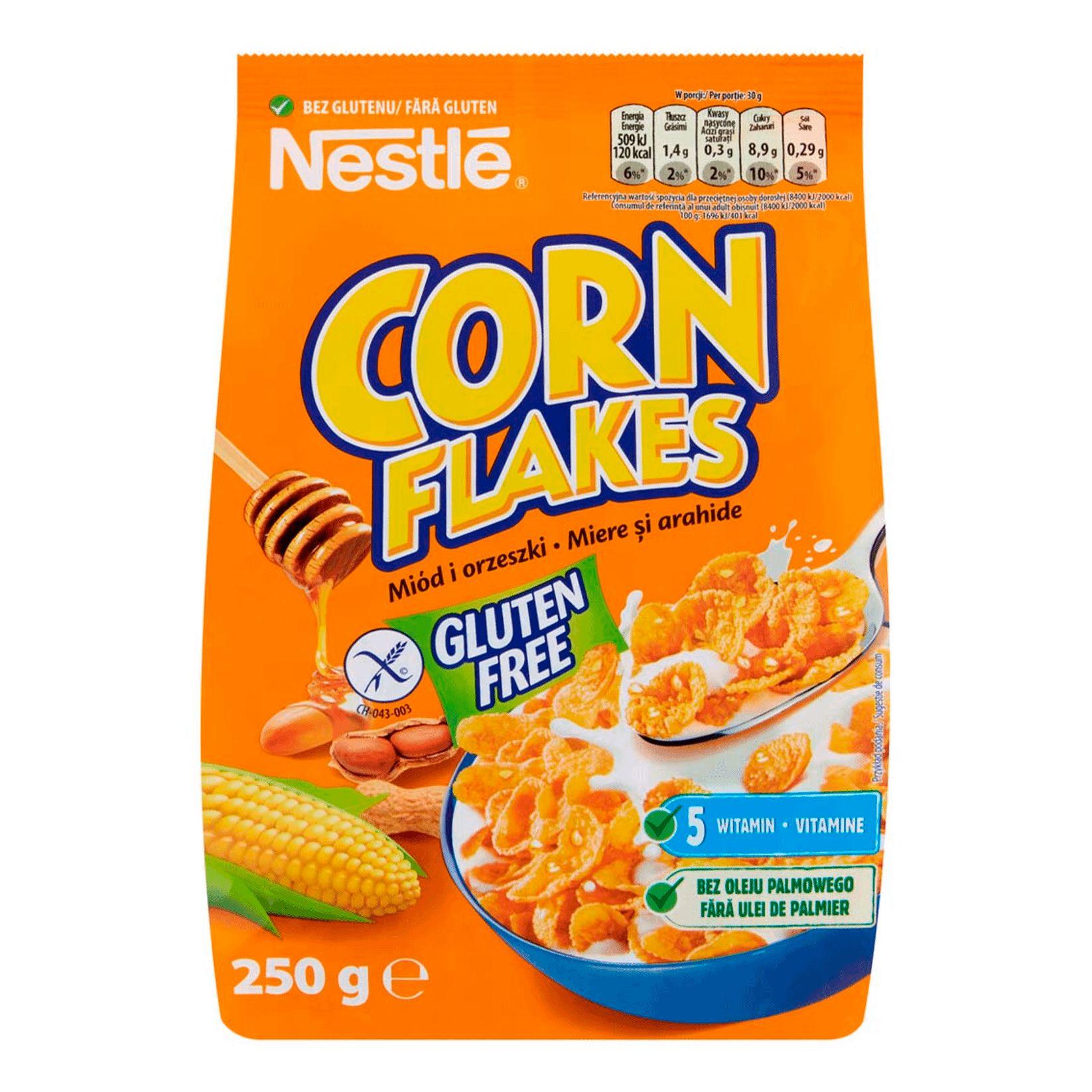 Nestle Готовый завтрак с мёдом Corn Flakes 250 г