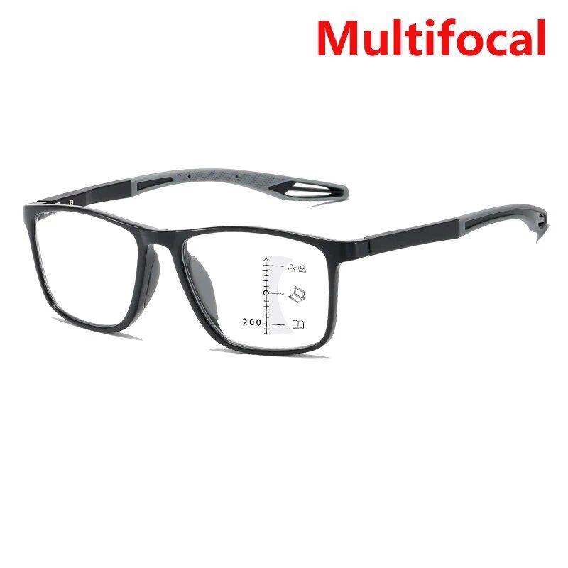 TR90 Многофокусные прогрессивные очки для чтения мужские и женские очки против синего света + 1.0 - + 4.0