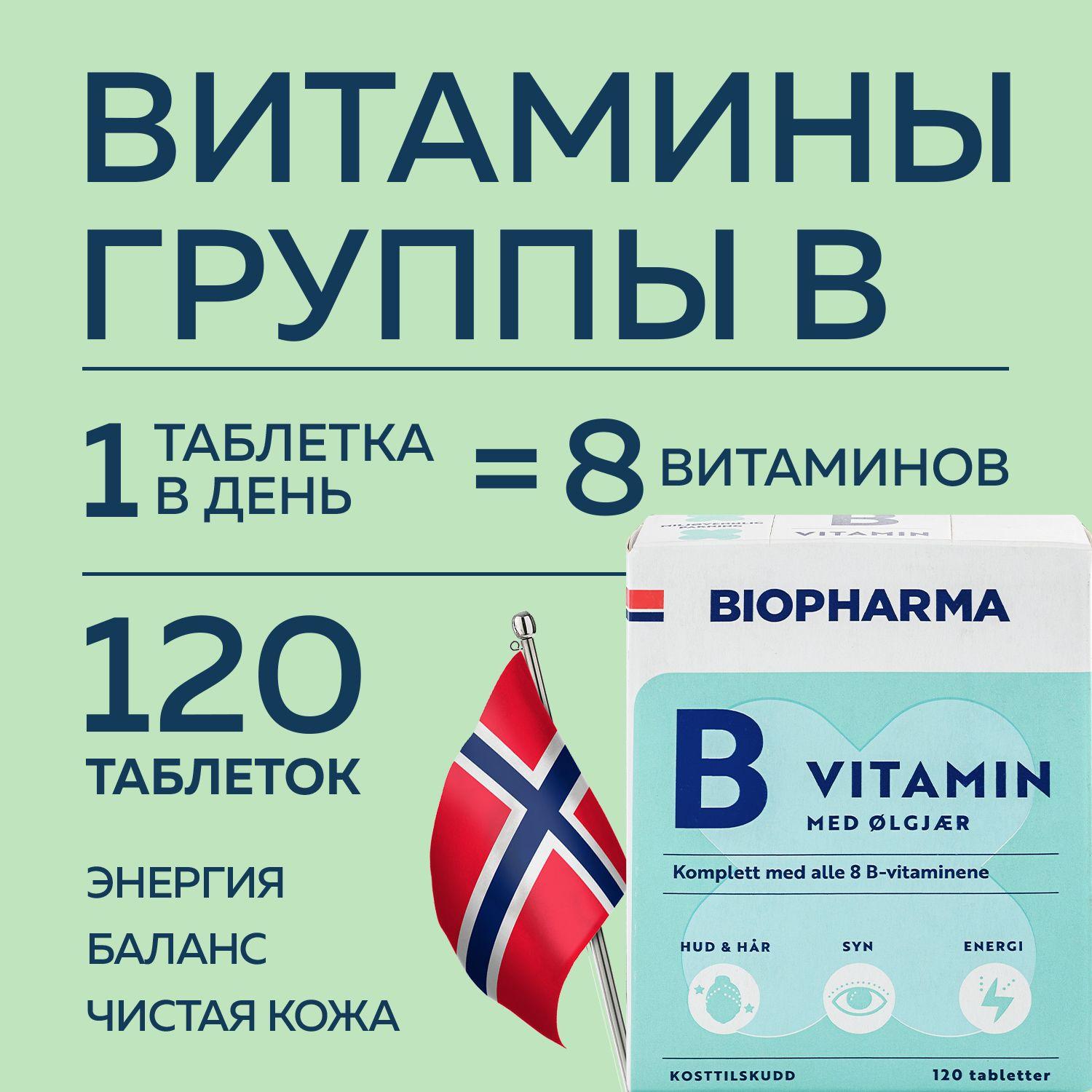 Комплекс витамины группы B, 120 таблеток