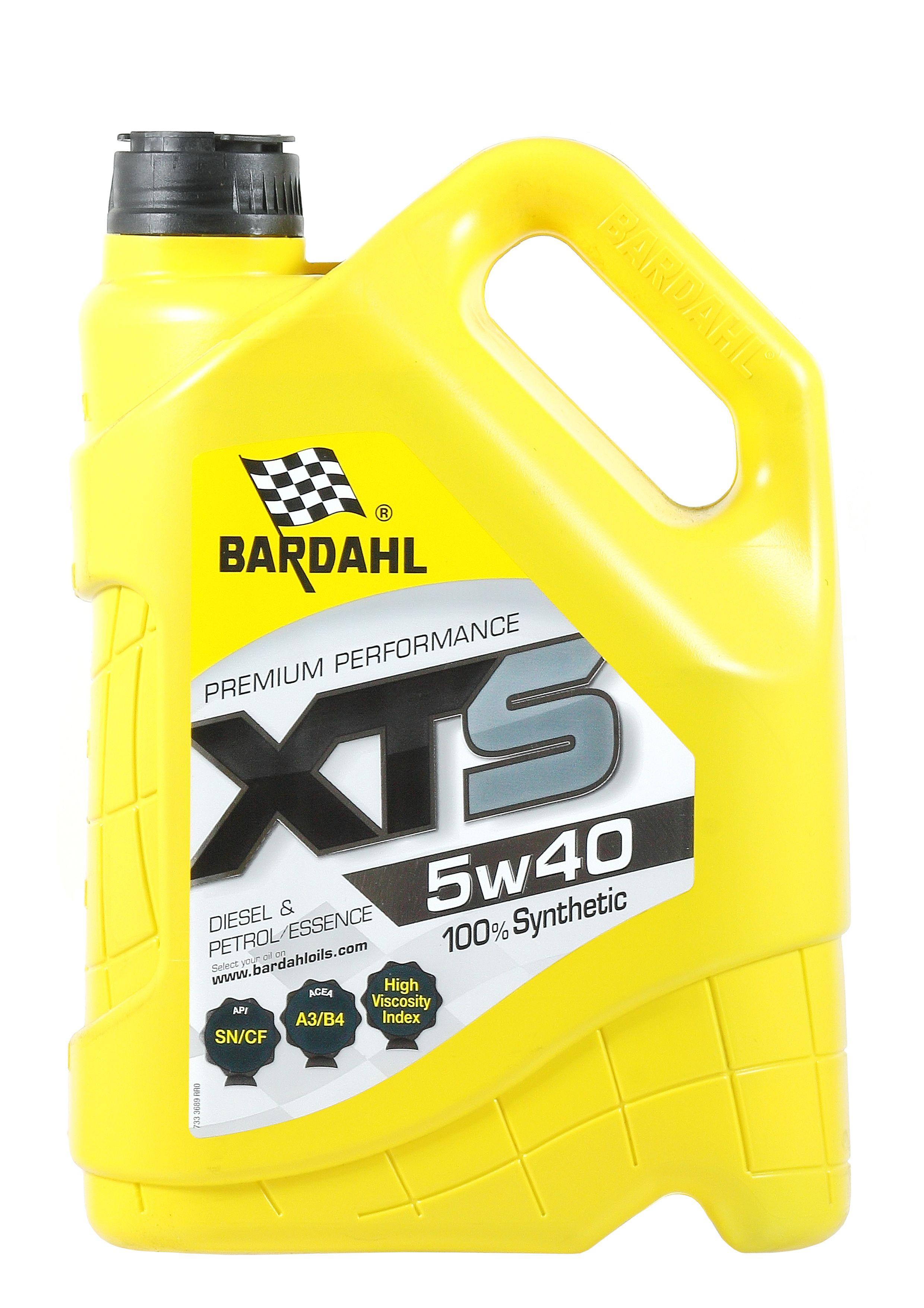 Bardahl Xts 5W-40 Масло моторное, Синтетическое, 5 л