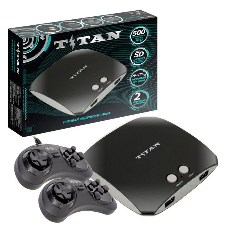 Игровая консоль SEGA Magistr Titan 3 (черный, 500 встроенных игр, SD до 32 ГБ)