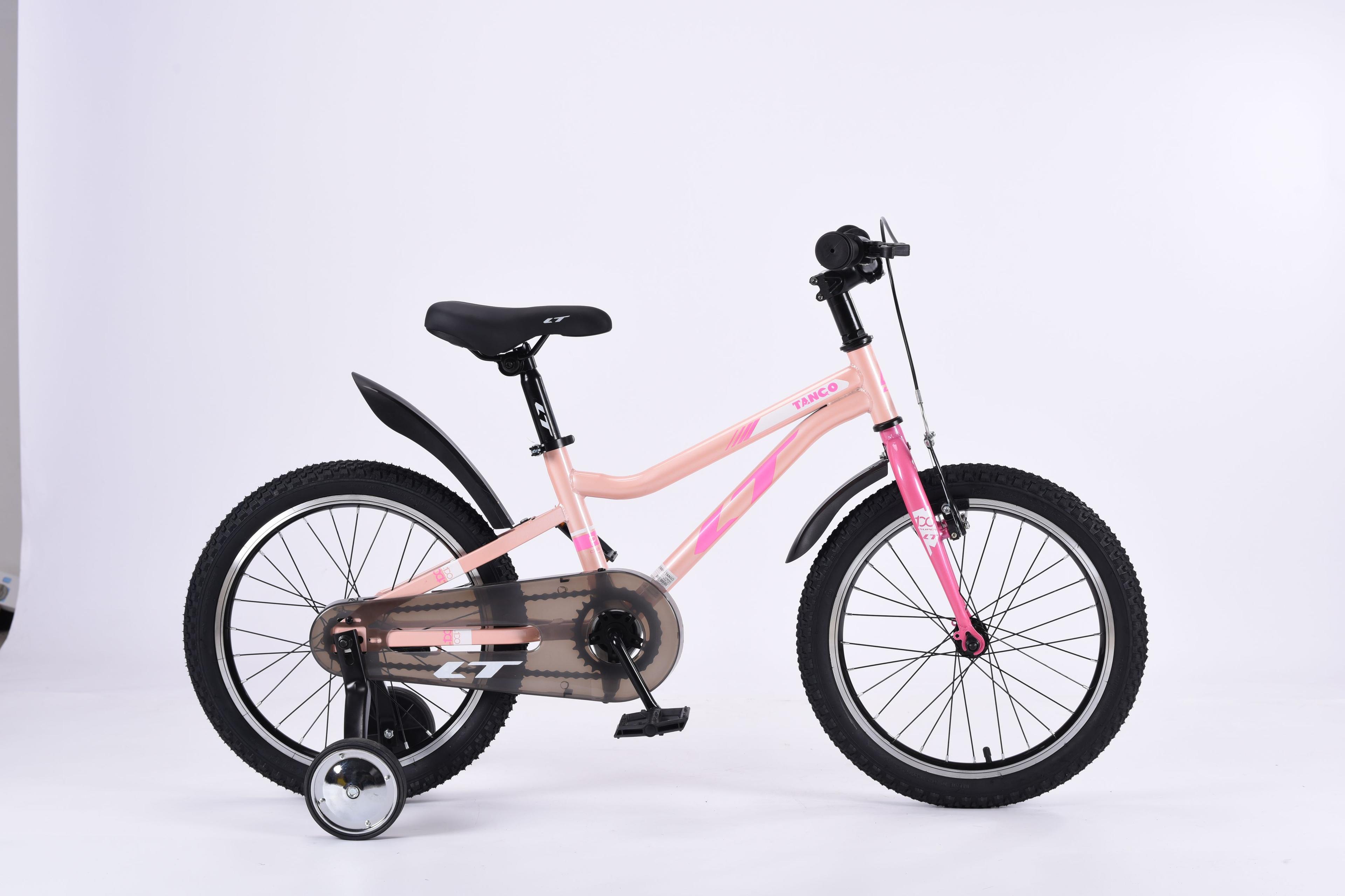 Велосипед LTBIKE, TANGO, колеса 18", сталь, персиковый-розовый