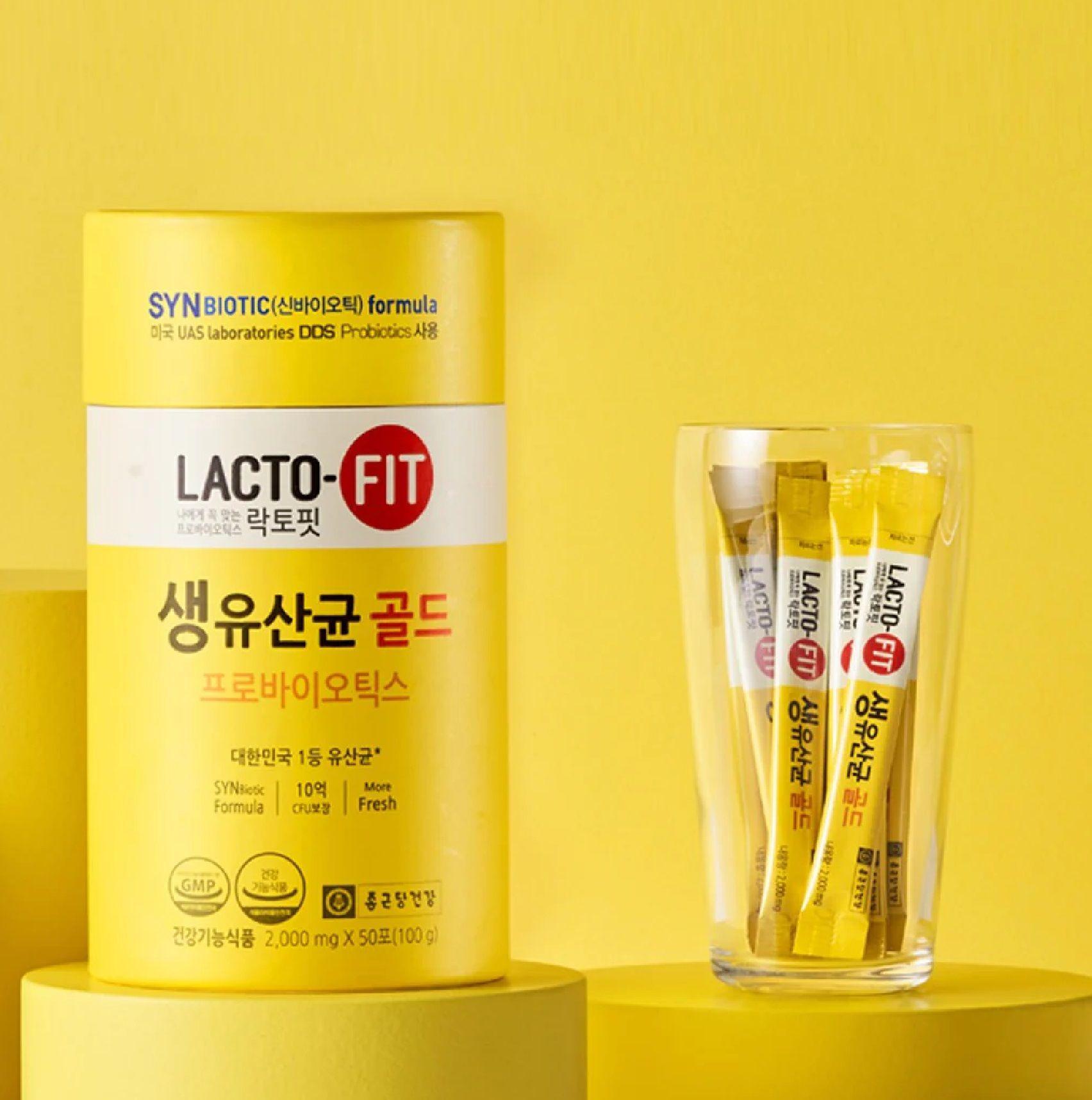 Растворимый напиток с содержанием синбиотиков и пробиотиков Lacto-Fit Probiotics Gold пор. саше, 2 г, 50 шт.