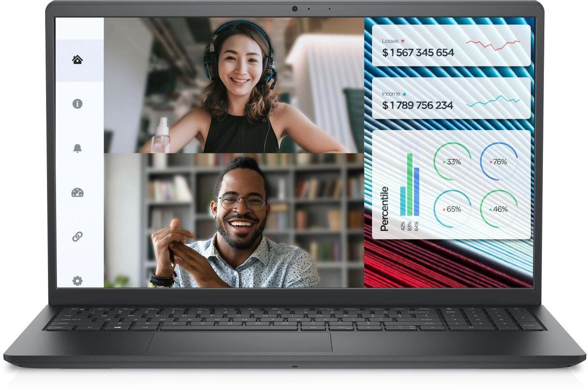 Dell Vostro 3520 (Windows 11 Pro) Ноутбук 15.6", Intel Core i3 1215U, RAM 16 ГБ, SSD 512 ГБ, Intel UHD Graphics, Windows Pro, (3520), черный, Русская раскладка