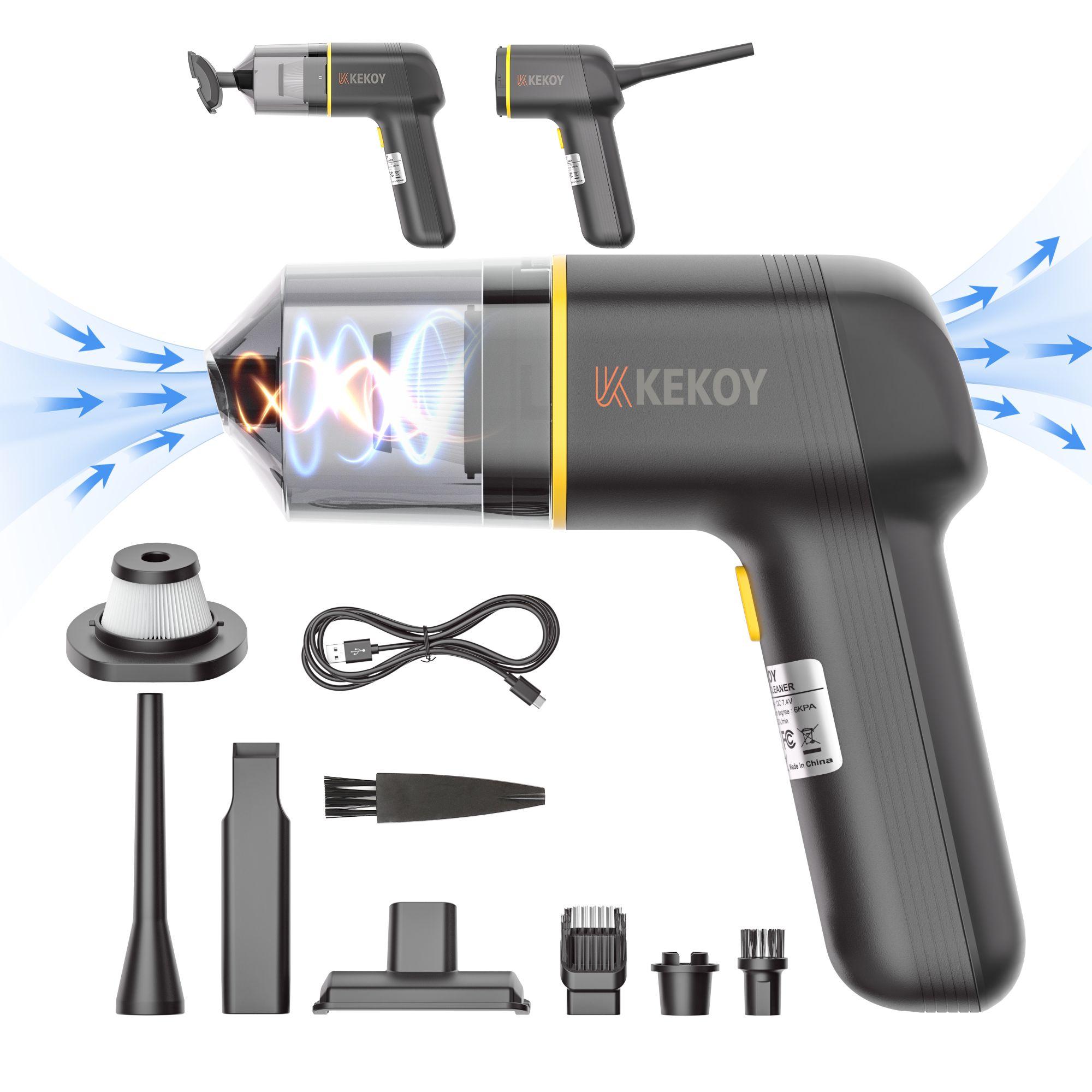 kekoy | Пылесос автомобильный беспроводной 17.4V Ручной портативный мини пылесос для салона машины и дома КЕКОУ