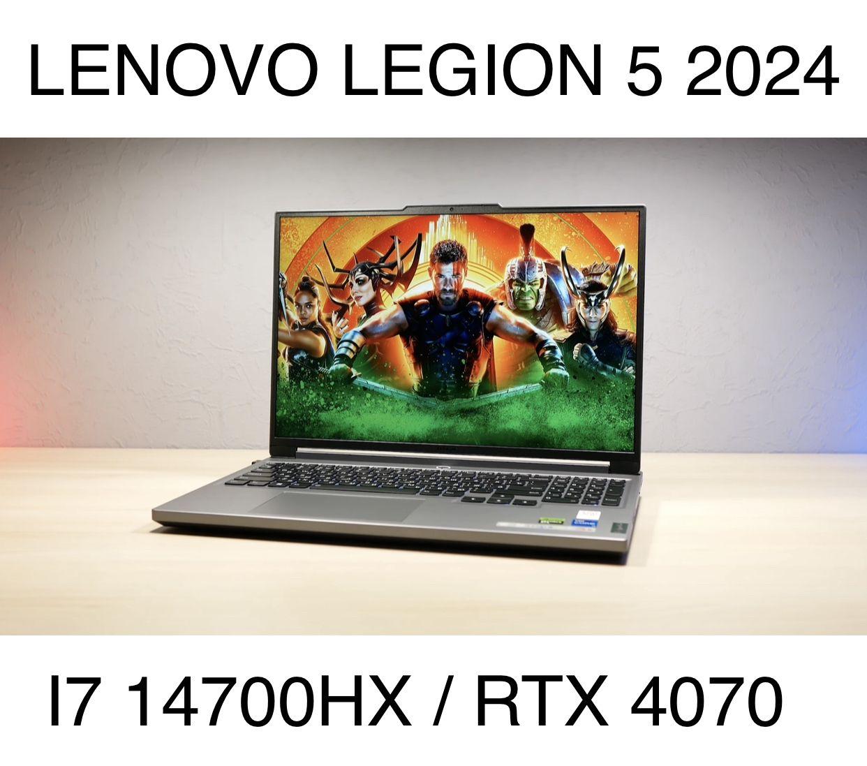 Lenovo Legion 5 2024 Y7000P Игровой ноутбук 16", Intel Core i7-14700HX, RAM 16 ГБ, SSD, NVIDIA GeForce RTX 4070 для ноутбуков (8 Гб), Windows Home, серый, серебристый, Русская раскладка