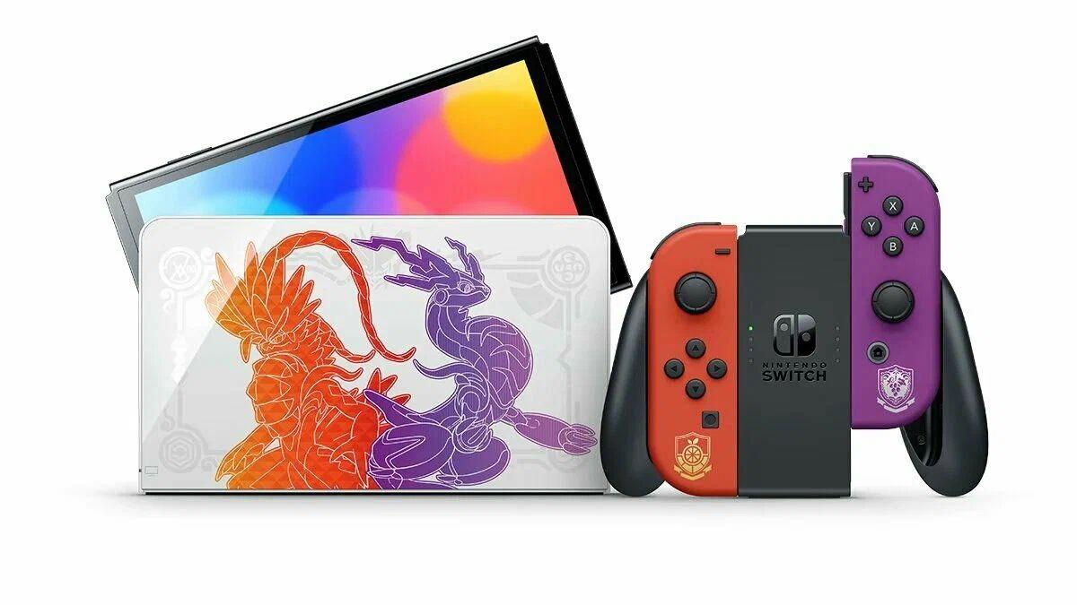 Игровая приставка Nintendo Switch OLED 64Gb Pokemon Scarlet and Violet Edition