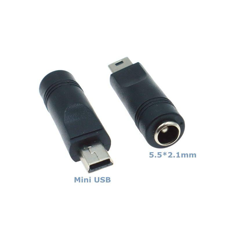 Адаптер, переходник питания DC 5.5X2.1 Mini USB