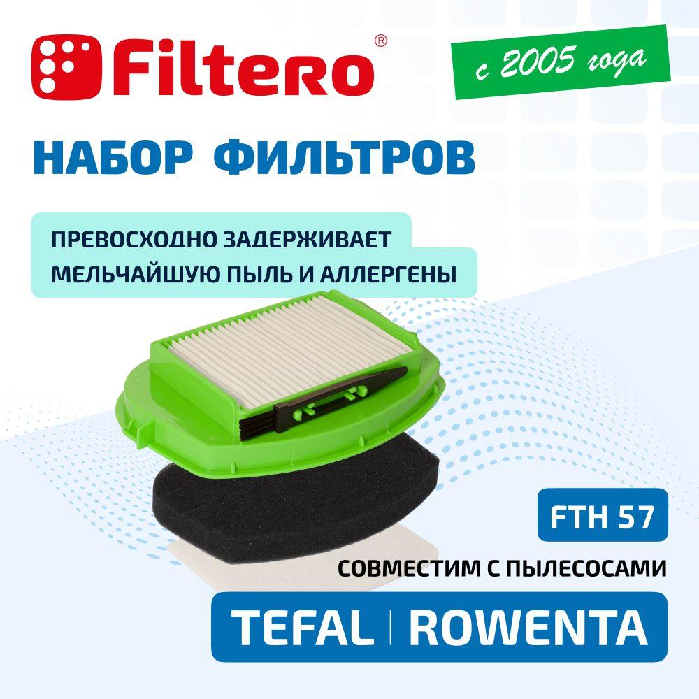 HEPA фильтр Filtero FTH 57 (тип ZR 005701) для пылесосов Tefal TW 25, TW 27, Rowenta RO 25, RO 27, City Space Cyclonic, Smart&Compact