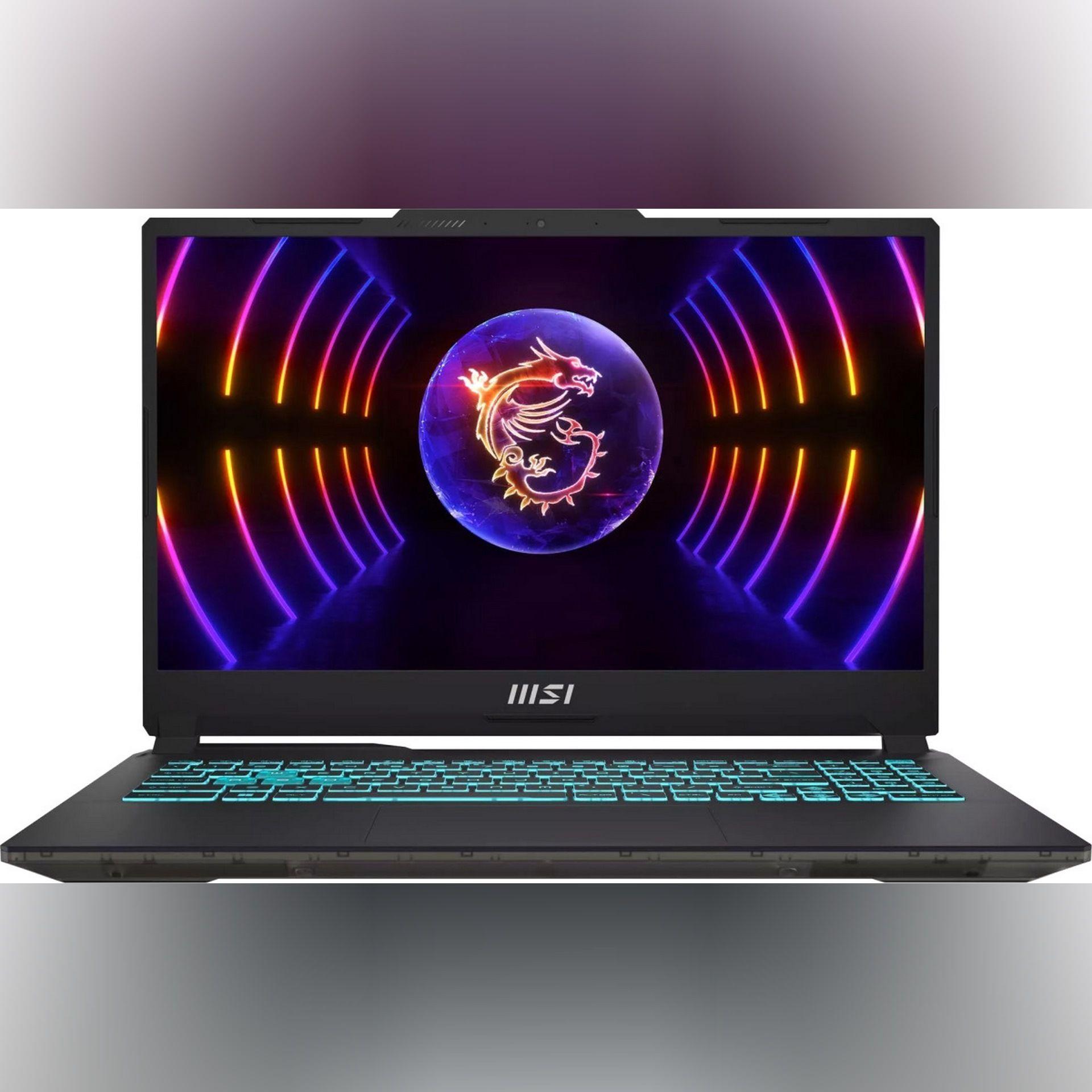 MSI Cyborg 15 A12VF-215US Игровой ноутбук 15.6", Intel Core i5-12450H, RAM 16 ГБ, SSD 512 ГБ, NVIDIA GeForce RTX 4060 для ноутбуков (8 Гб), Windows Home, (A12VF-215US), черный, Русская раскладка