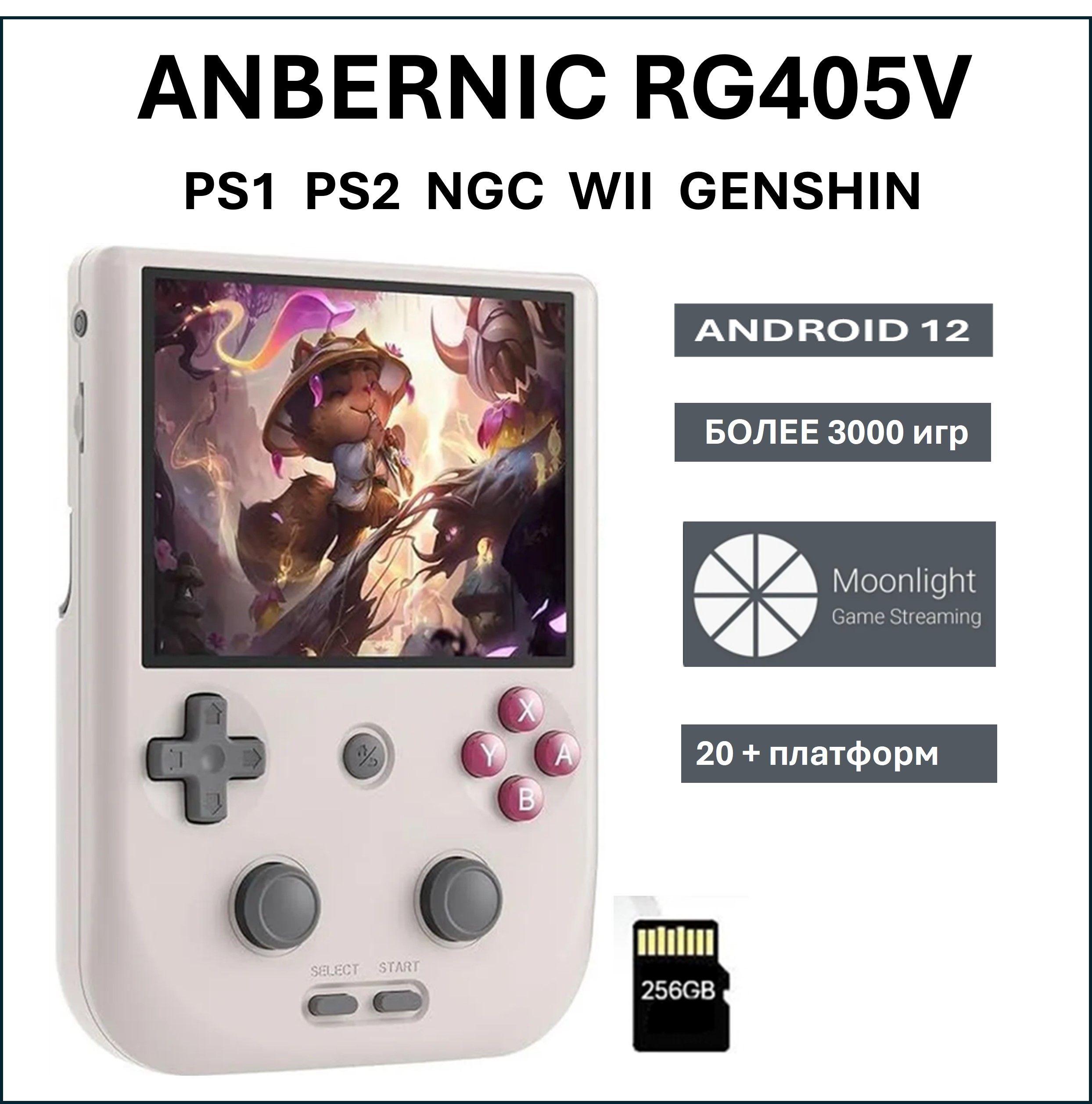 Портативная игровая консоль ANBERNIC RG405V 128Gb+256Gb GRAY