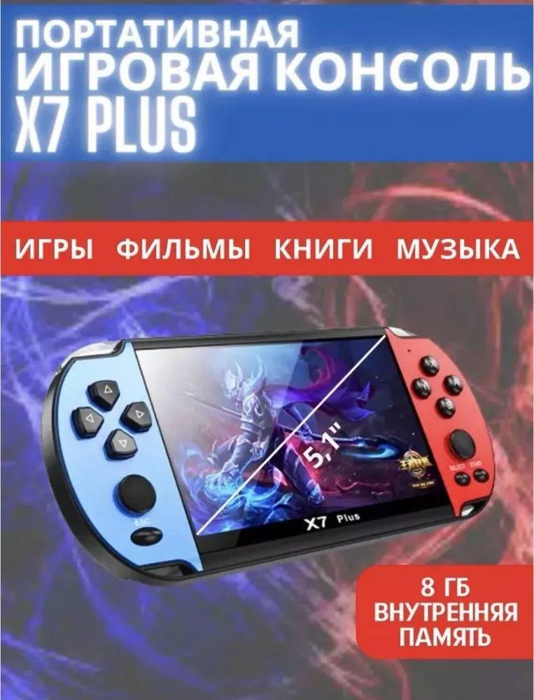 Игровая приставка для взрослых и детей портативная X7Plus