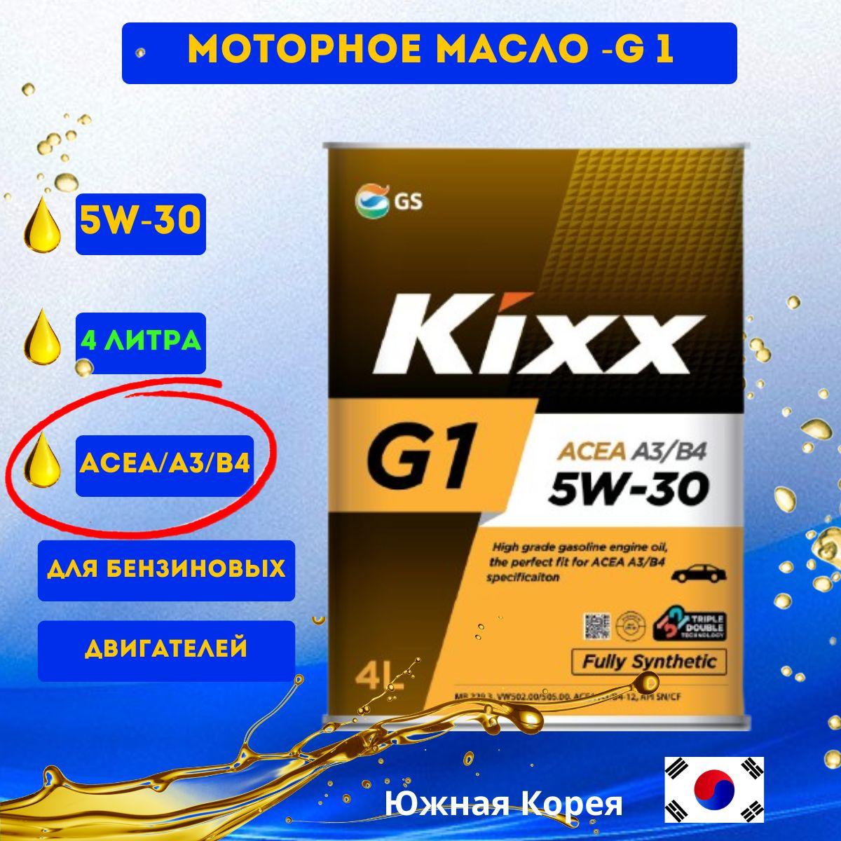 Kixx Масло моторное KIXX 5W-30 Масло моторное, Синтетическое, 4 л