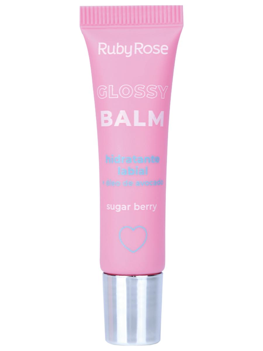 Ruby Rose Бальзам для губ увлажняющий Glossy Balm Персиковый ( увлажнение, питание, защита, помада для губ, уход за губами, масло для губ )