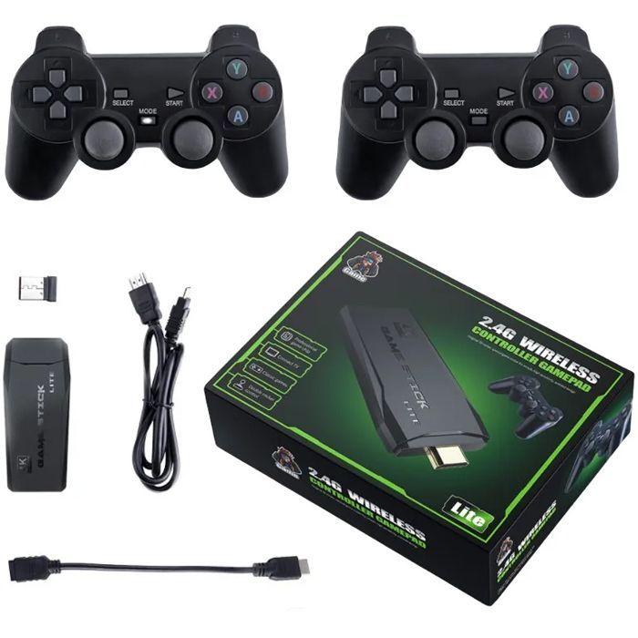 Игровая приставка, консоль DATA FROG Y3 Game Stick Lite 64Gb, 10000 игр, 4K, 2,4 ГГц.