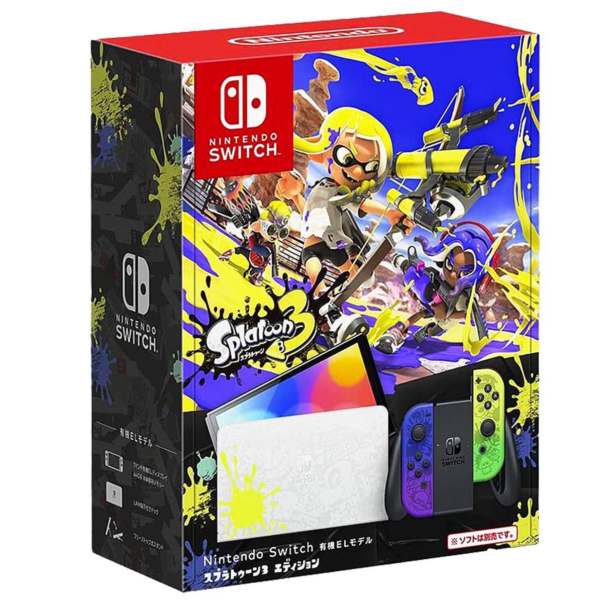 Нинтендо Игровая консоль,Nintendo Switch OLED Model,(splatoon 3 Special Edition)Азиатско-Тихоокеанское издание,64GB