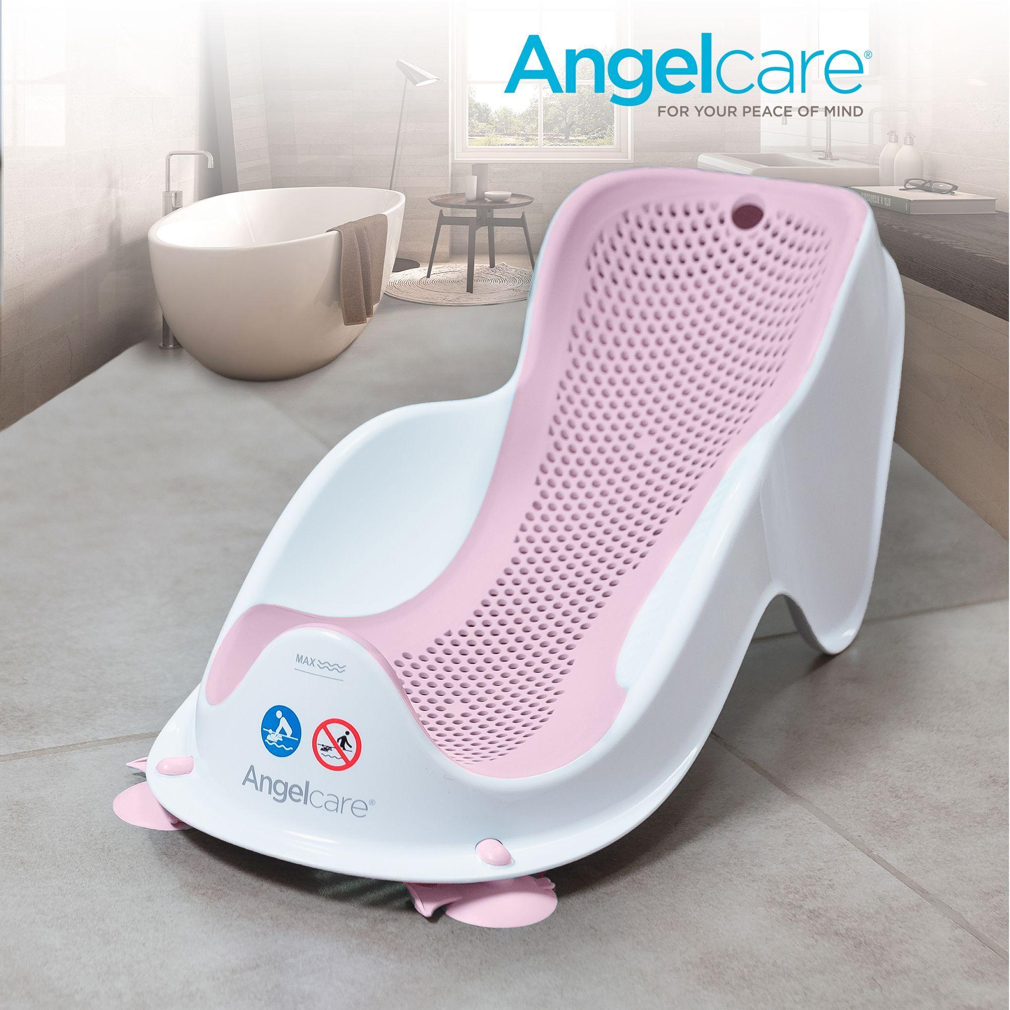 Лежачок-горка для купания новорожденных детей Angelcare Bath Support Mini, светло-розовый