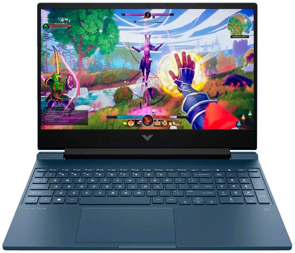 HP 7N3S2UA Игровой ноутбук 15.6", Intel Core i5-13420H, RAM 8 ГБ, SSD 512 ГБ, NVIDIA GeForce RTX 3050 для ноутбуков (4 Гб), (7N3S2UA), темно-синий, Русская раскладка