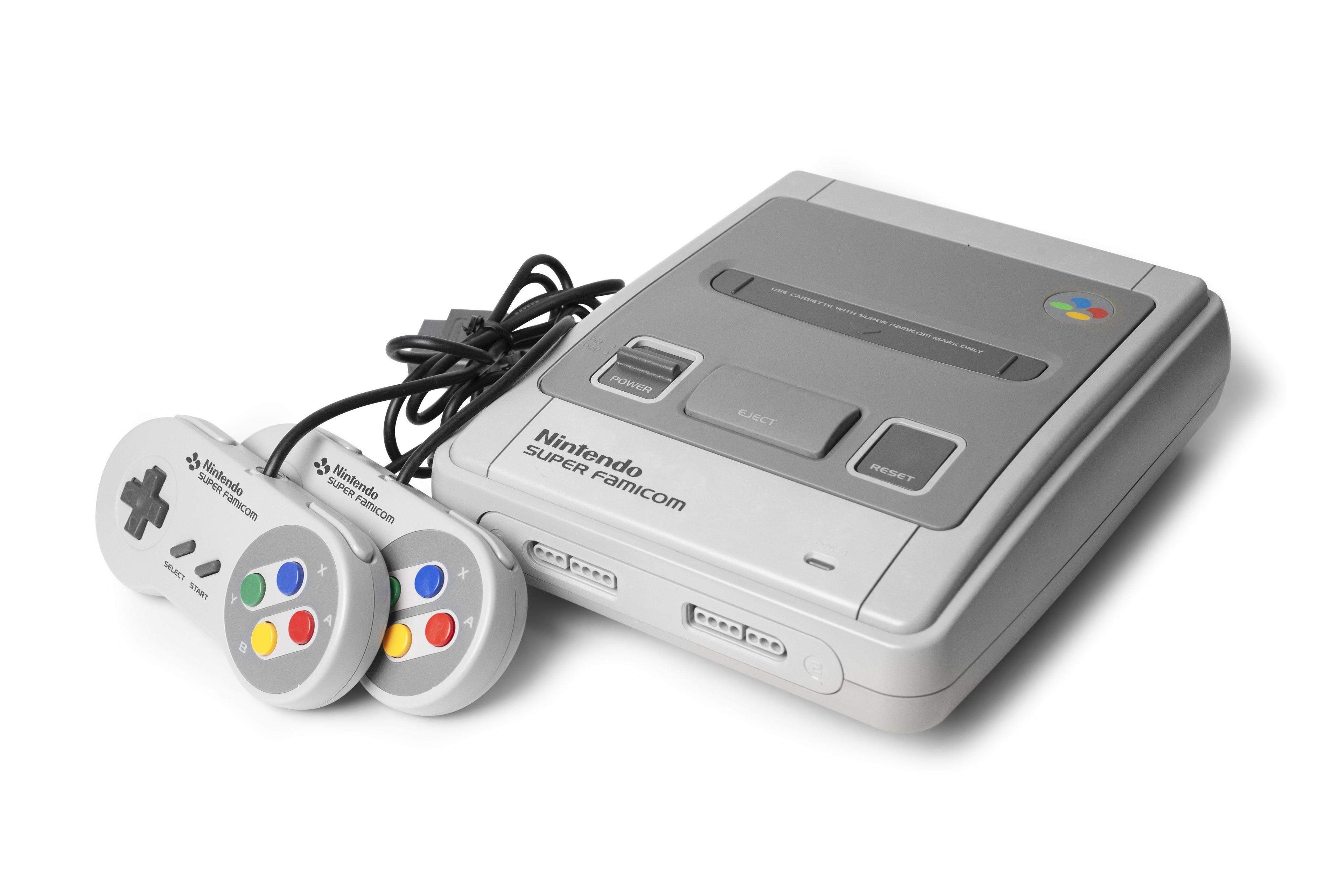 Приставка Super Famicom (SNES, Super Nintendo) + 2 геймпада