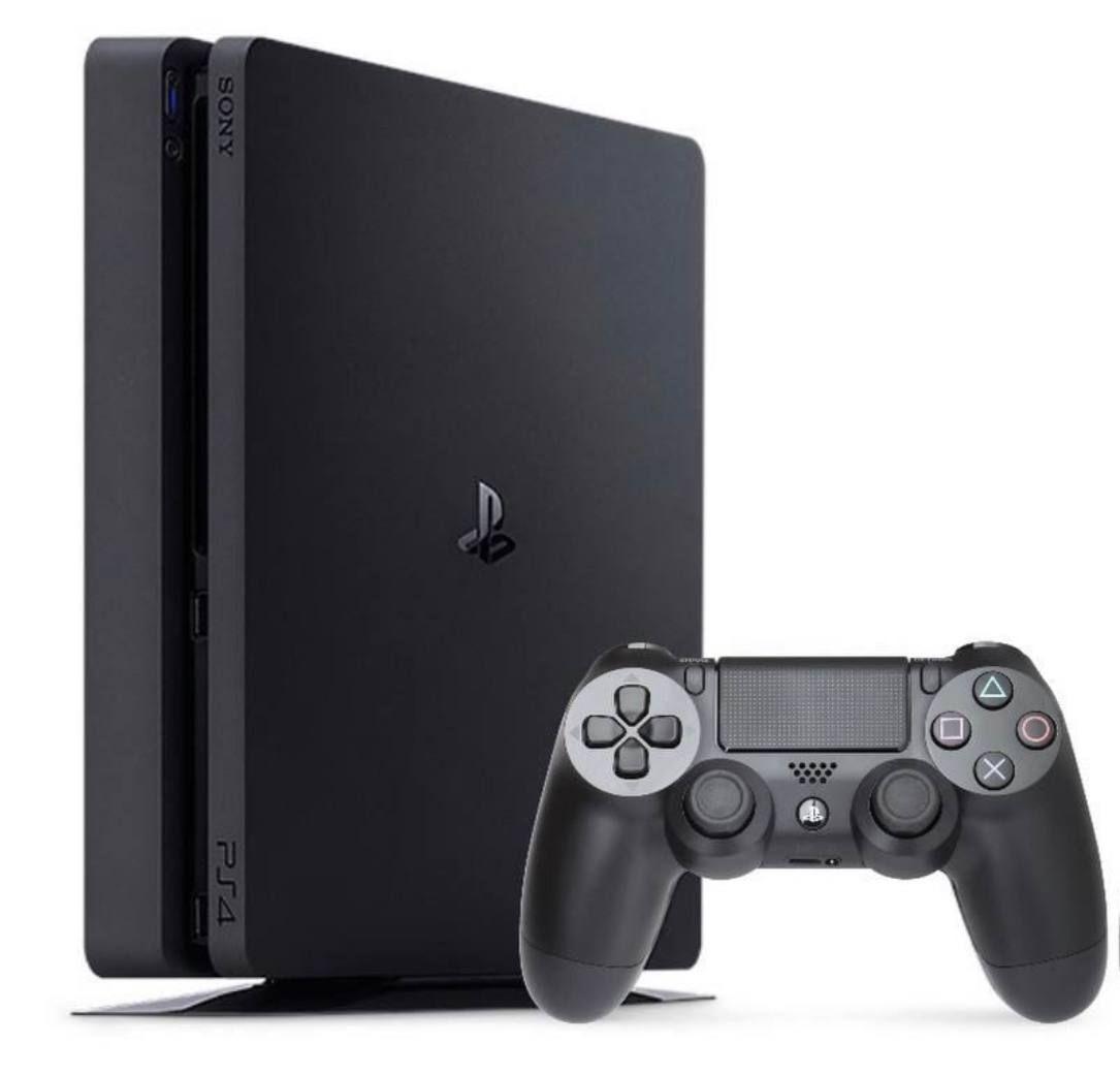 Игровая приставка PS4 Slim (1Tb), игровая консоль ps4, 1 геймпад, resellerподержанные (информация, оборудование и т.д.)