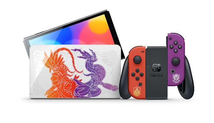 Игровая приставка Nintendo Switch OLED 64 ГБ, Pokemon Scarlet and Violet Edition