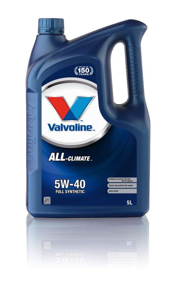 Valvoline ALL CLIMATE 5W-40 Масло моторное, Синтетическое, 5 л