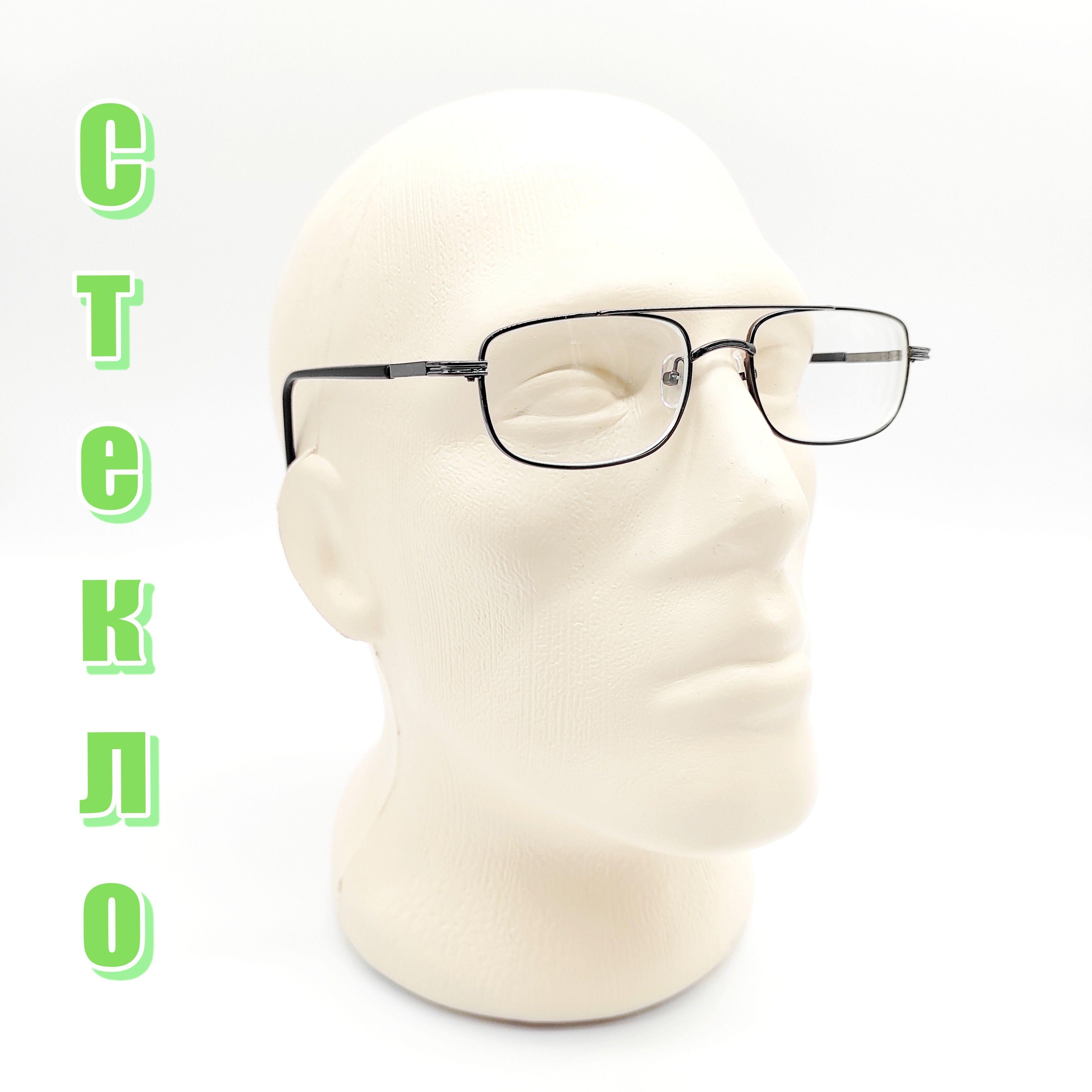 Готовые очки для зрения женские и мужские с диоптриями, очки со стеклянными линзами +1.25 с UV защитой