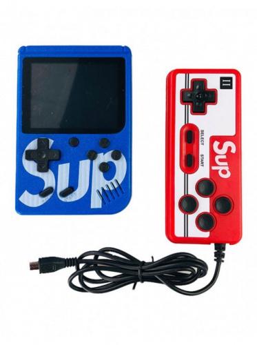 Портативная игровая приставка SUP Game Box Plus 400 в 1 + джойстик (геймпад) / Retro Game PLUS / Blue