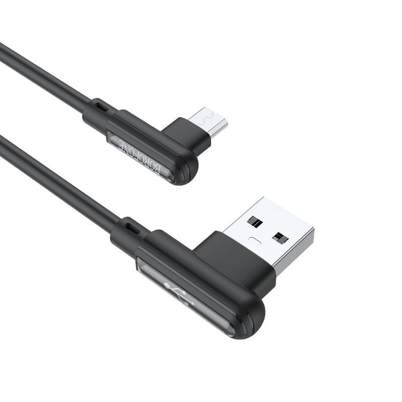 BOROFONE Кабель для мобильных устройств USB 2.0 Type-A/micro-USB 2.0 Type-A, 1 м, черный