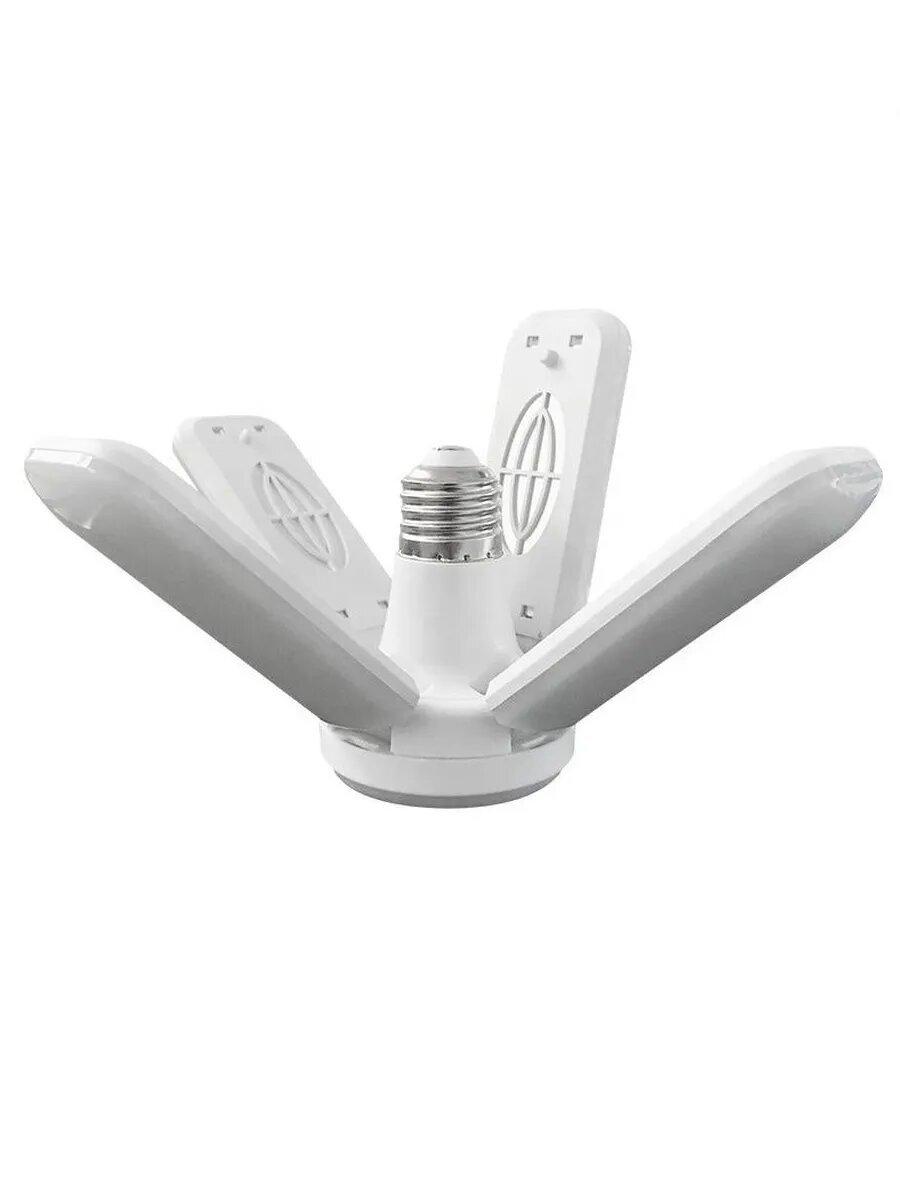 AG Smart | Лампочка светодиодная CP-003 (E27-10003), Холодный белый свет, E27, 4 складных лопасти