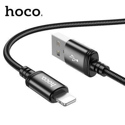 hoco Кабель для мобильных устройств USB 2.0 Type-A/Apple Lightning, 1 м, черный