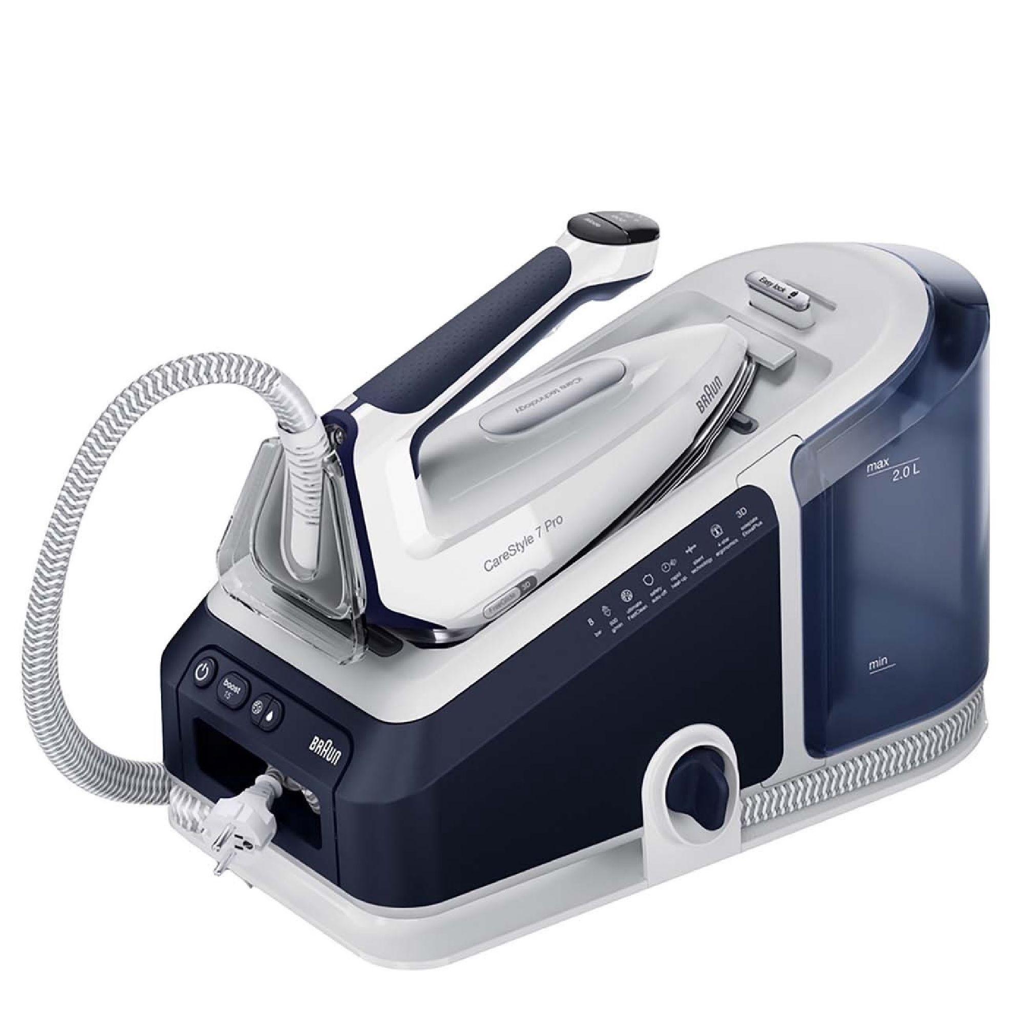 Braun Парогенератор CareStyle 7 Pro IS7282BL, белый, голубой