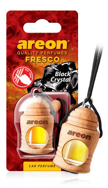 Ароматизатор бочонок для автомобиля Areon FRESCO Black Crystal (Чёрный Кристалл)