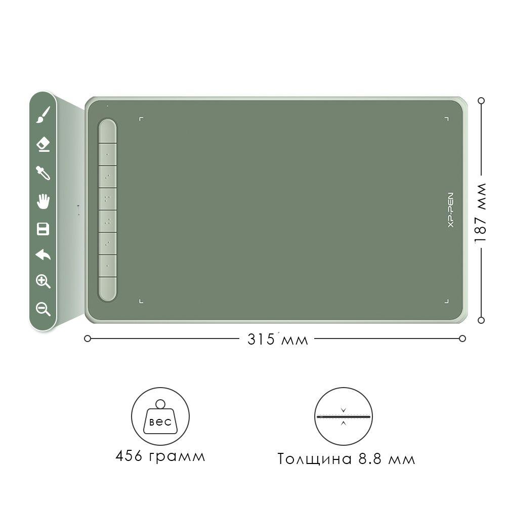 XP-Pen Графический планшет Deco L , зеленый
