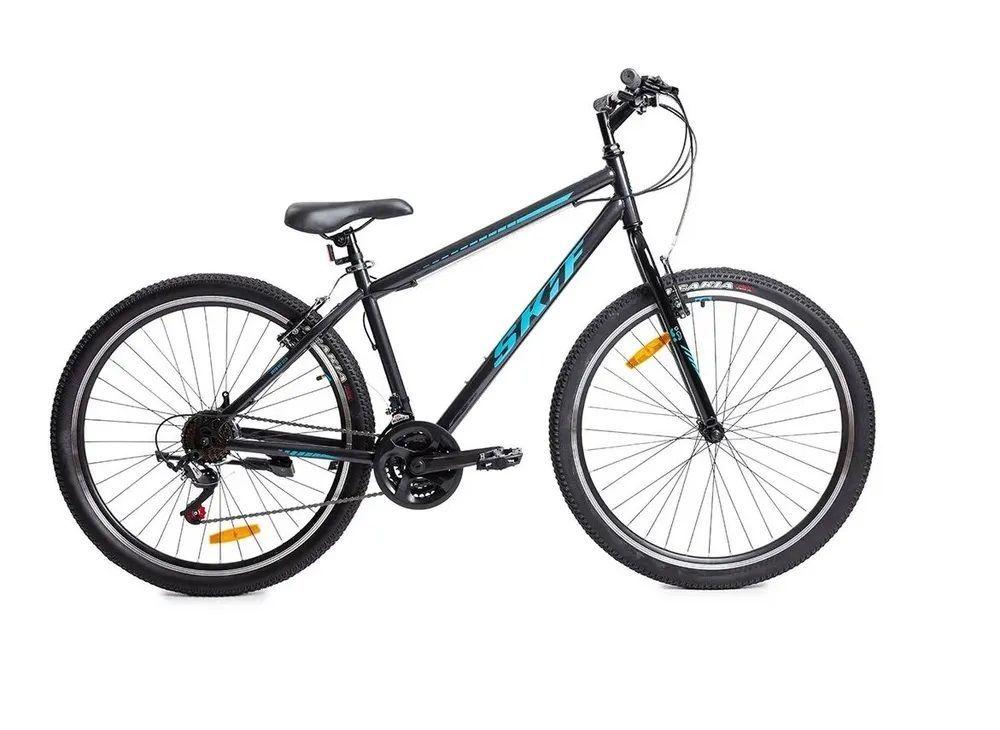 Велосипед SKIF MTB HT 27,5 21 ск. рост 17" темно-серый/бирюзовый