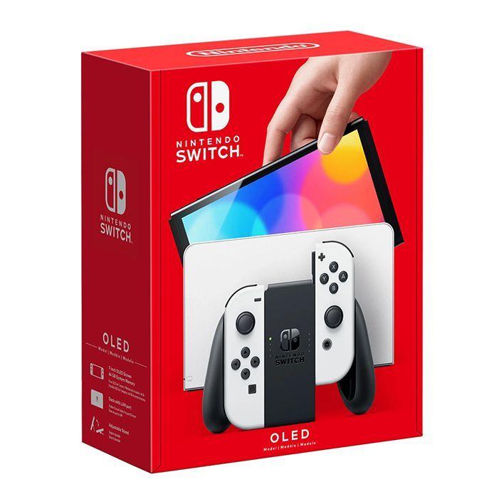 Нинтендо Игровая консоль,Nintendo Switch OLED Model,(Белый + черный)Азиатско-Тихоокеанское издание,64GB