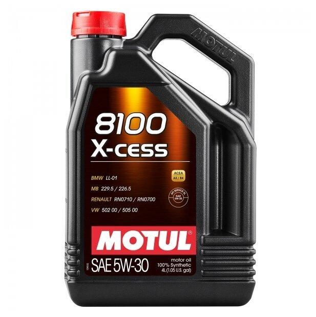 Motus MOTUL 8100 X-cess 5W-30 Масло моторное, Синтетическое, 4 л